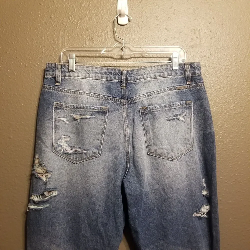 KanCan Jeans Juniors 13/30 Distressed Raw Hem Ankle Skinny Grunge Edgy